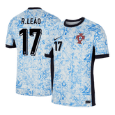 Portugal R.LEÃO #17 Away Soccer Jersey EURO 2024